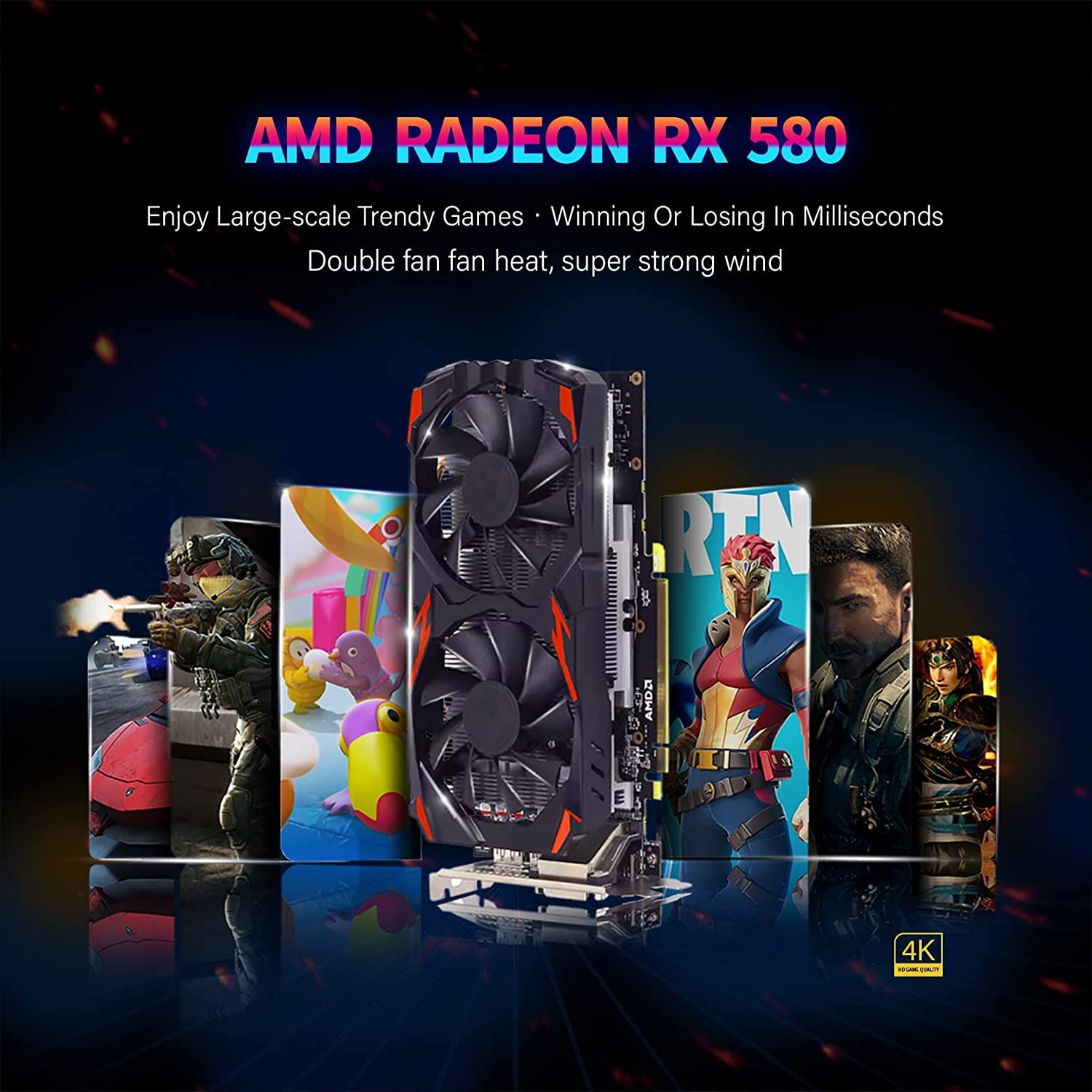 Dell RGB Gaming PC - Intel i7-4770, RX 580 8G, 16GB RAM for Esports & Streaming