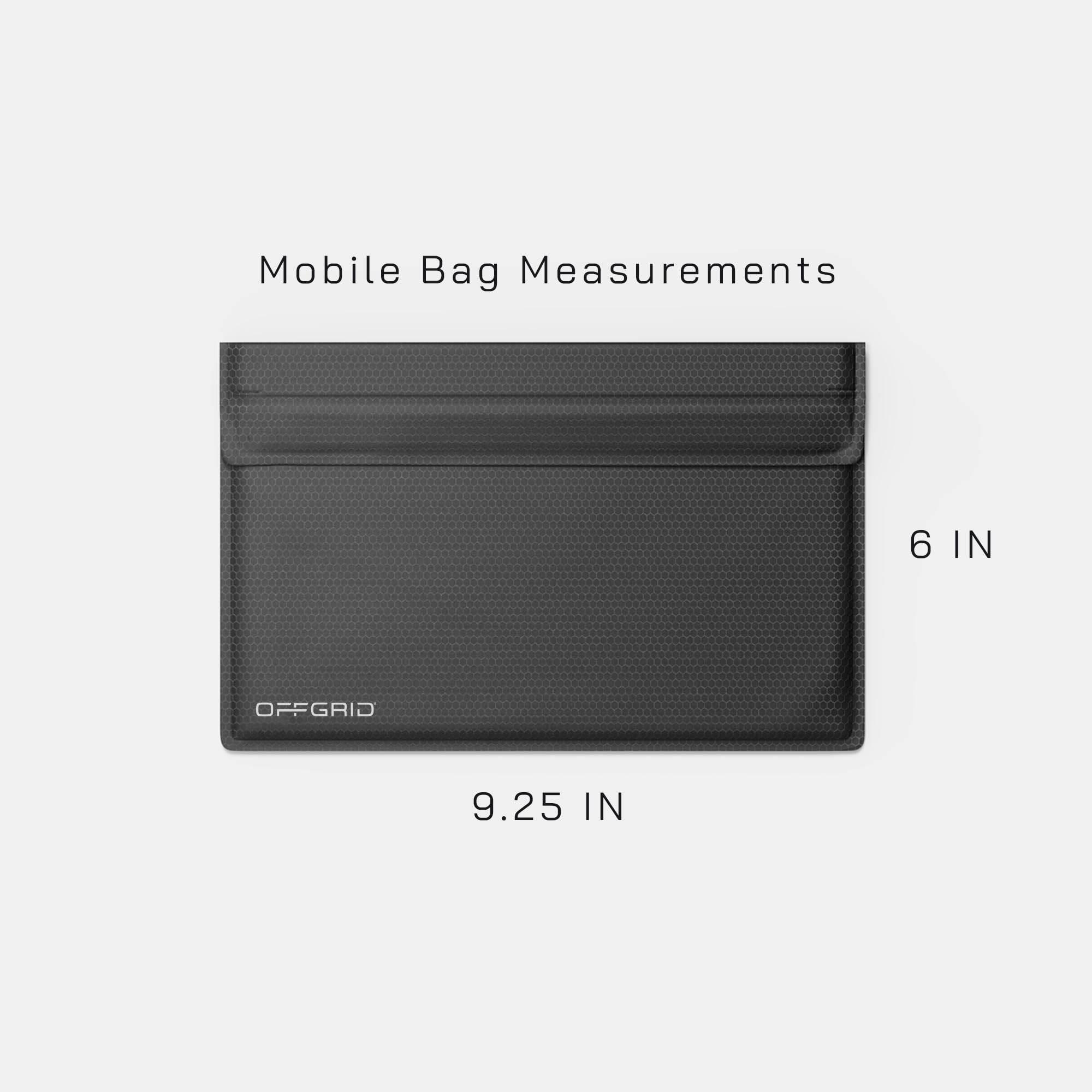 Premium EMP Proof Faraday Bags for Signal Blocking & Data Security - Anti-Tracking, Anti-Spying Device Shielding - OFFGRID Faraday Cage Pouch (Black) - Ideal for Travel, Privacy Protection & Emergency Preparedness