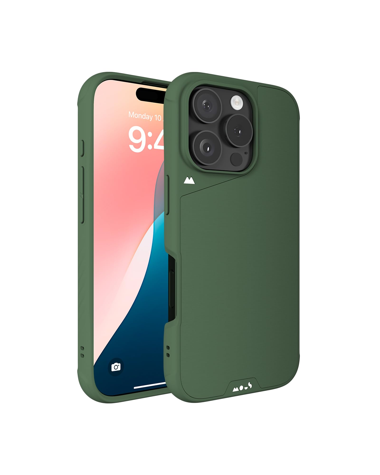 Mous iPhone 16 Pro Case MagSafe Compatible - Limitless 6.0 Protective Shockproof Phone Cover - Forrest Green - Perfect for Outdoor Adventures & Daily Protection
