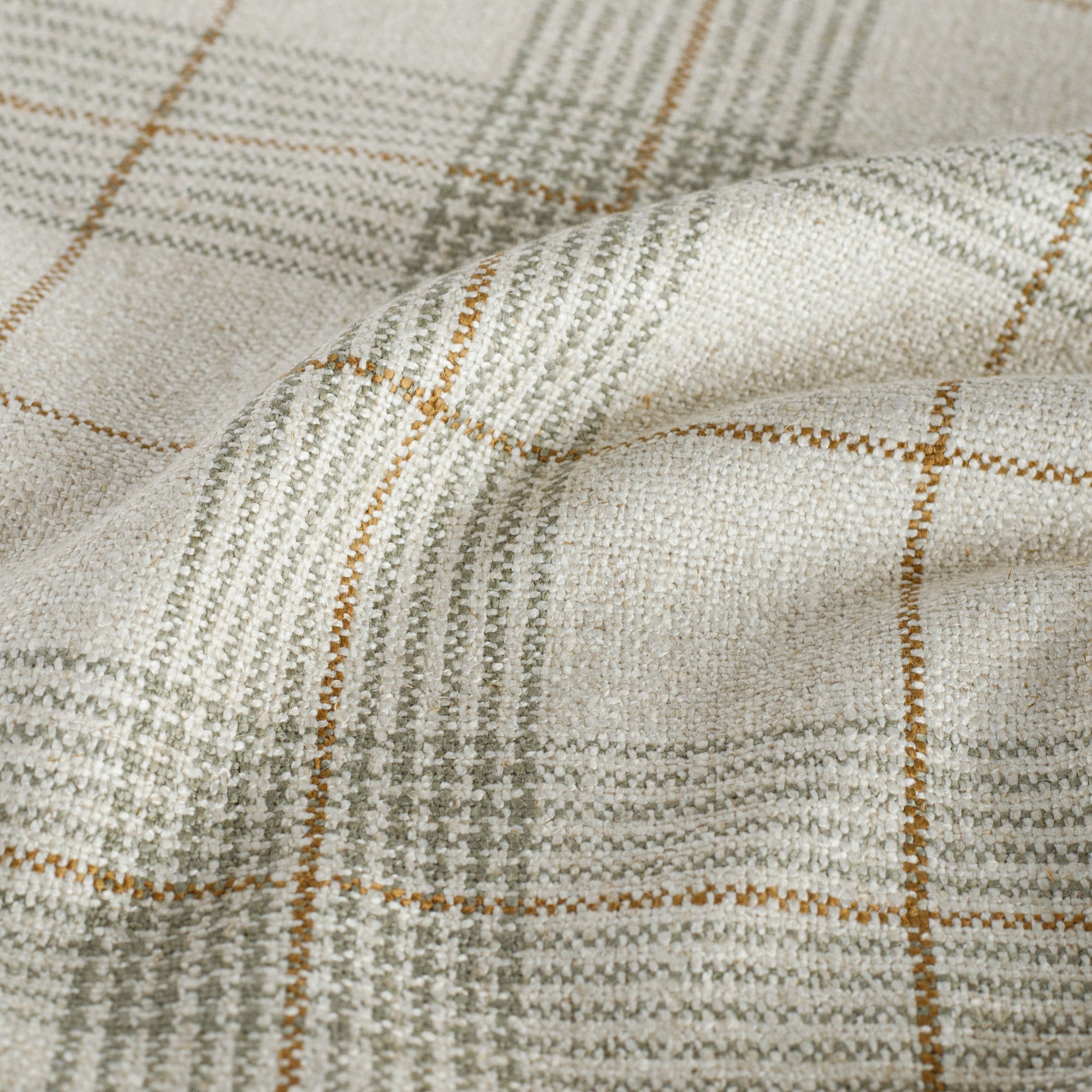 Premium Cabot Plaid Fabric in Sage Green - Soft & Durable for DIY Crafts, Home Decor, and Fashion Projects | Perfect for Curtains, Pillows, and Clothing