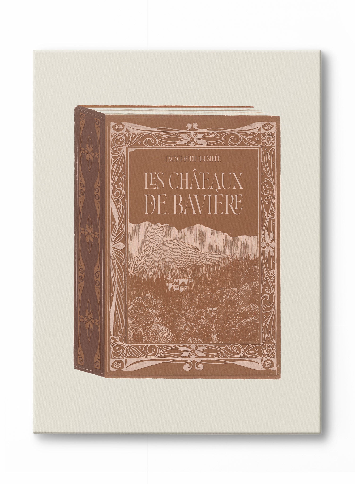 Premium Les Châteaux Book Cover - Elegant Canvas Book Protector for Hardcover & Paperback - Perfect for Travel, School & Home Library Organization
