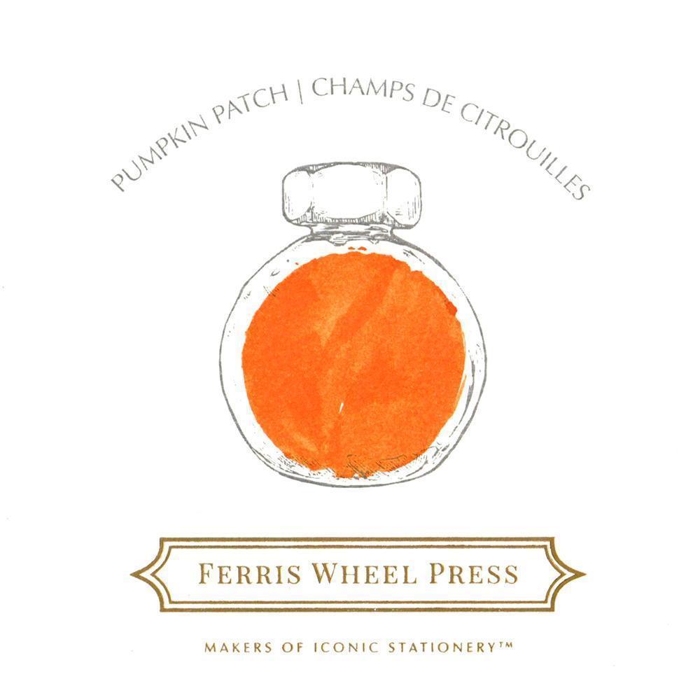 Ferris Wheel Press Pumpkin Patch Fountain Pen Ink - Autumn Orange Shade for Calligraphy, Journaling & Letter Writing - Perfect for Fall Stationery & Artistic Projects