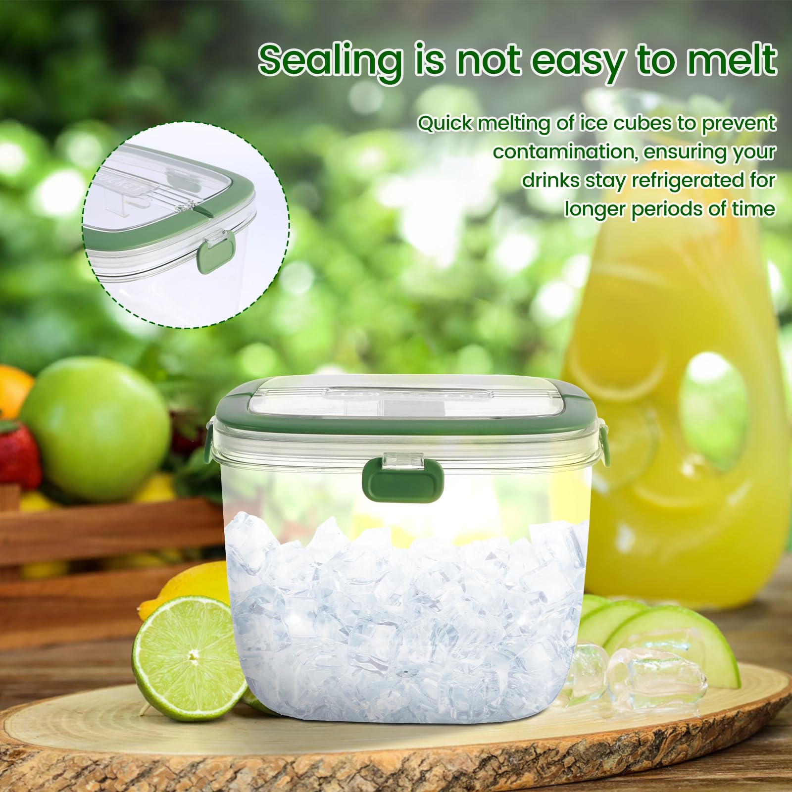 5L Stainless Steel Ice Bucket with Lid & Tongs - Double Wall Insulated Wine Cooler for Cocktails, Champagne & Parties - Perfect for Home Bars, Outdoor Gatherings & Wedding Receptions
