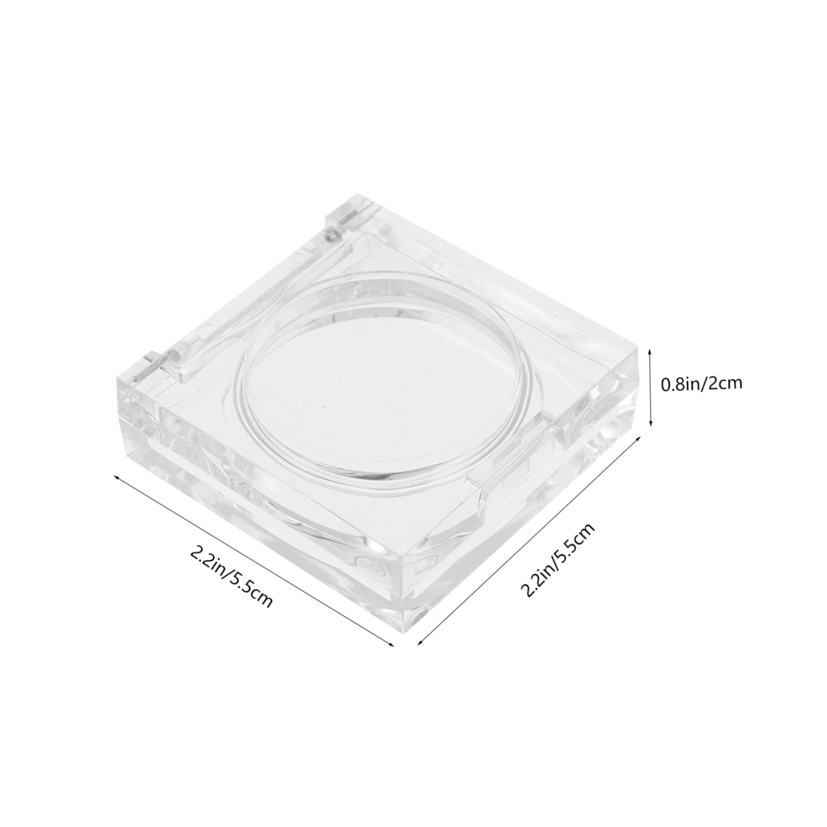 14pcs Clear Blush & Eyeshadow Empty Palette Box - Travel-Friendly Makeup Organizer with Lid, Transparent Plastic Storage Case for Eyeshadow, Blush, Highlighter - Perfect for Makeup Artists, Travel & Home Use