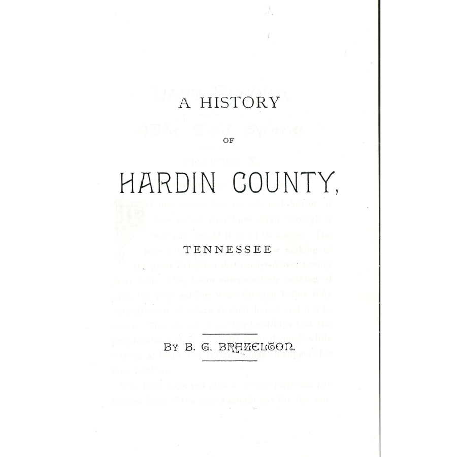 Hardin County Tennessee History Book - Explore the Rich Heritage & Historical Events of Hardin County TN | Perfect for Genealogy Research, Local History Enthusiasts & Students
