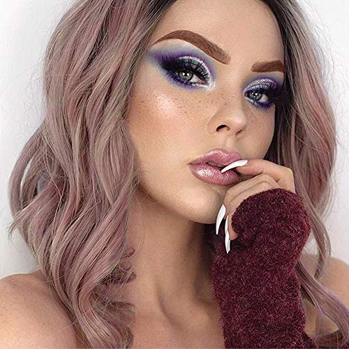 Gold Pink Bob Wigs