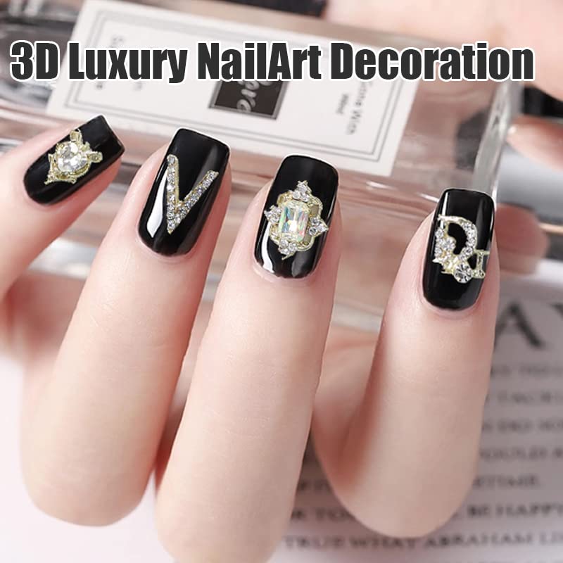 40PCS Luxury Pearl Butterfly Bow Flower Rhinestones - Gold & Silver 3D Nail Art Charms for DIY Nail Design, Manicure Decorations & Crafting | Perfect for Bridal, Party, Salon & Special Occasion Nail Art