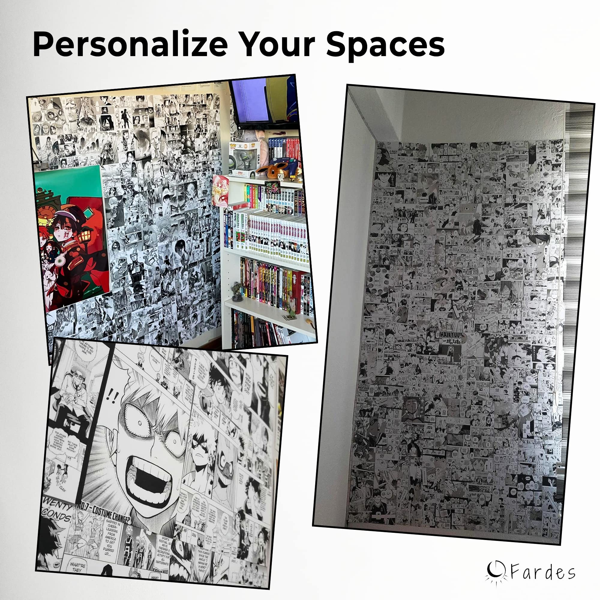 144pcs Anime Wall Art Prints - Manga Poster Collage Kit for Room Decor, Dorm Aesthetic & Teen Girl Bedroom | Perfect for Anime Fans, Gift Ideas & Japanese Pop Culture Enthusiasts