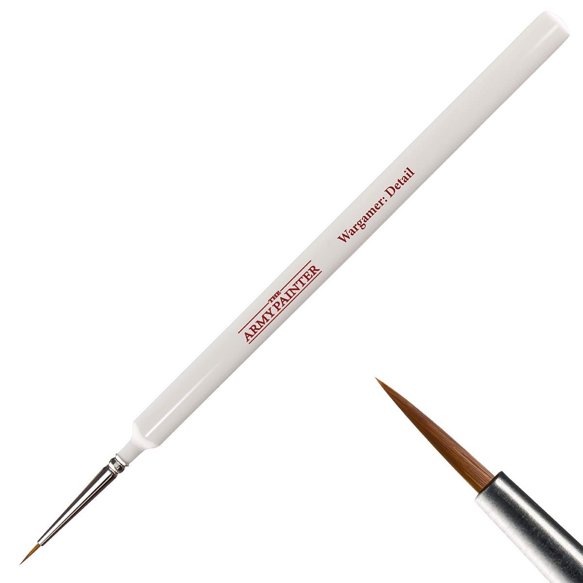 The Army Painter Wargamer: Premium Fine Detail Paint Brush with Rotmarder Sable Hair - Small Model Paint Brush for Miniature Painting Sets & Miniature Wargaming - Perfect for Warhammer, D&D, and Tabletop Miniature Detailing