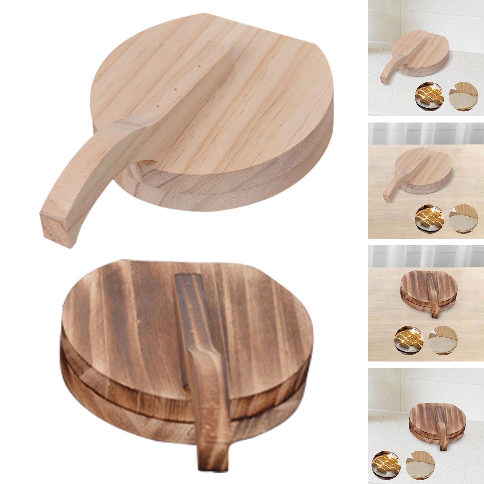 CALANDIS® Wooden Tortilla Press - Handmade Dumpling & Pastry Dough Press for Tortillas, Empanadas, Arepas - Traditional Mexican & Asian Cooking Tool - Perfect for Home Kitchens & Restaurants