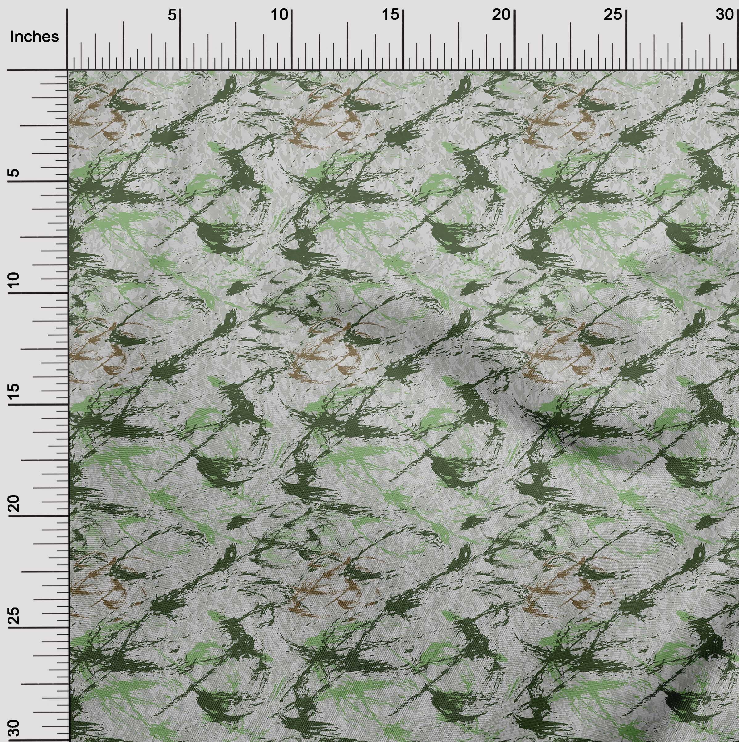 oneOone Velvet Green Fabric - 58 Inch Wide Printed Sewing Fabric by The Yard for DIY Clothing & Crafts | Perfect for Dresses, Curtains, and Home Decor Projects