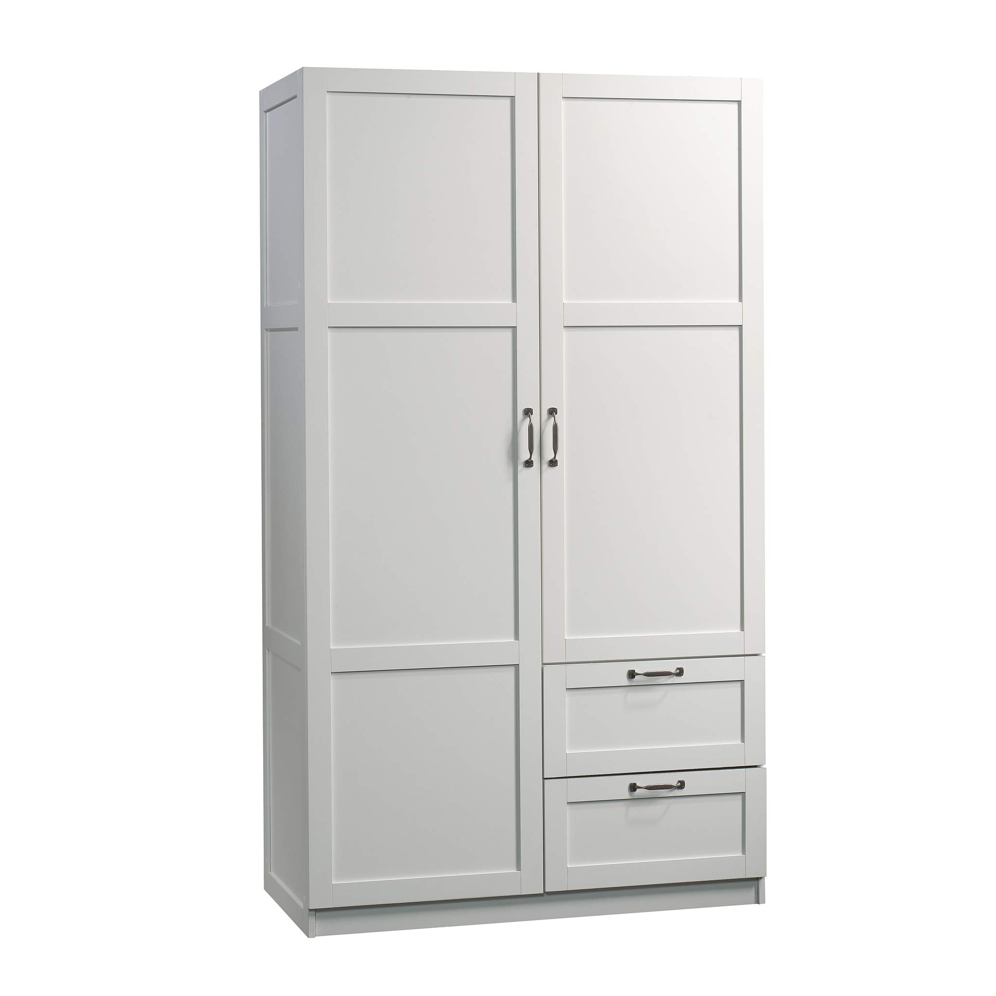 Sauder Soft White Wardrobe Storage Pantry Cabinet - 40