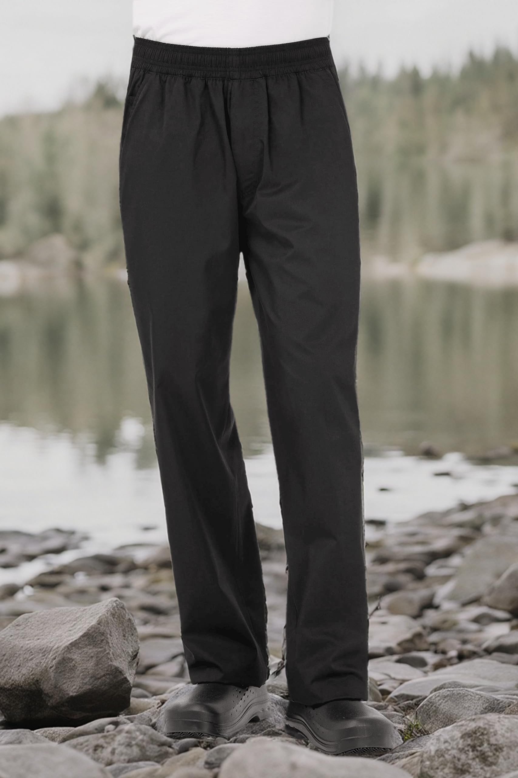 Chef Works Men's Lightweight Baggy Chef Pants - Professional Kitchen Work Pants for Cooking, Baking & Restaurant Staff - Comfortable & Breathable Culinary Uniform