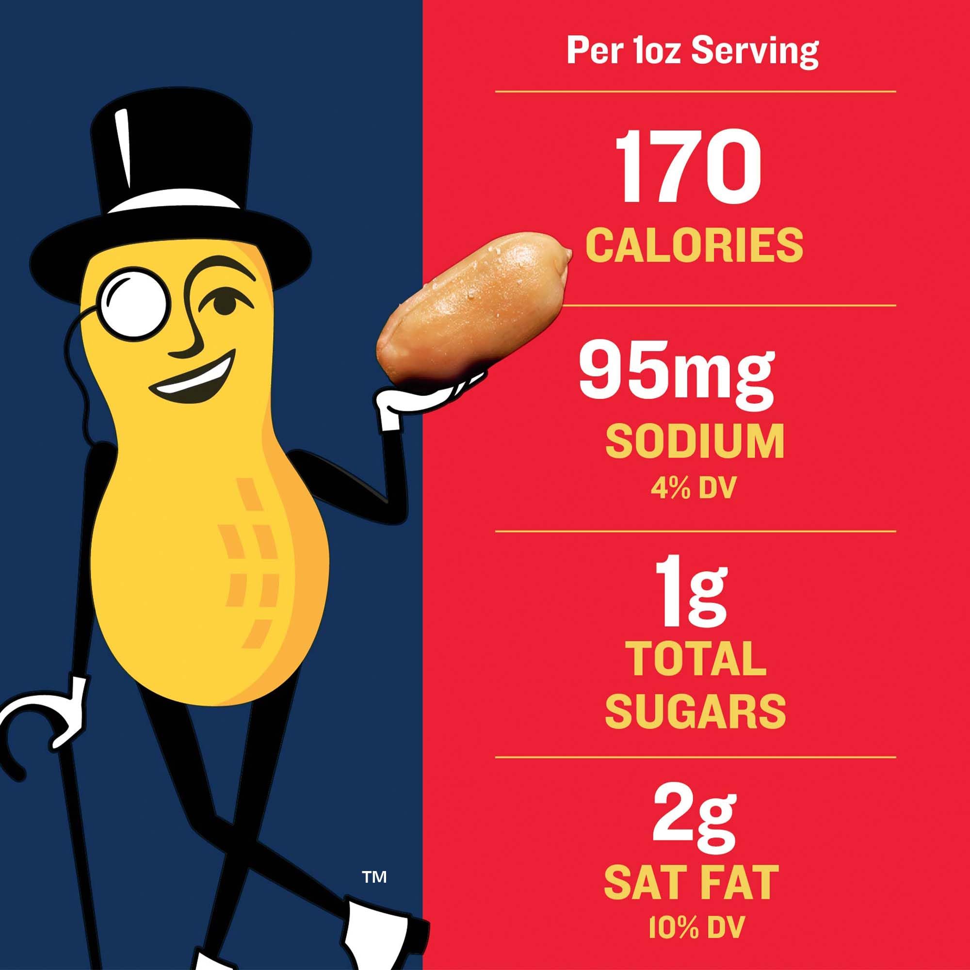 PLANTERS Salted Peanuts - Kosher Certified Bulk Nuts (2.19lb Jar) | High Protein Plant-Based Snack | Roasted in Peanut Oil | Perfect for Cocktail Parties, School Snacks & Adult Gatherings | Healthy On-the-Go Nutrition