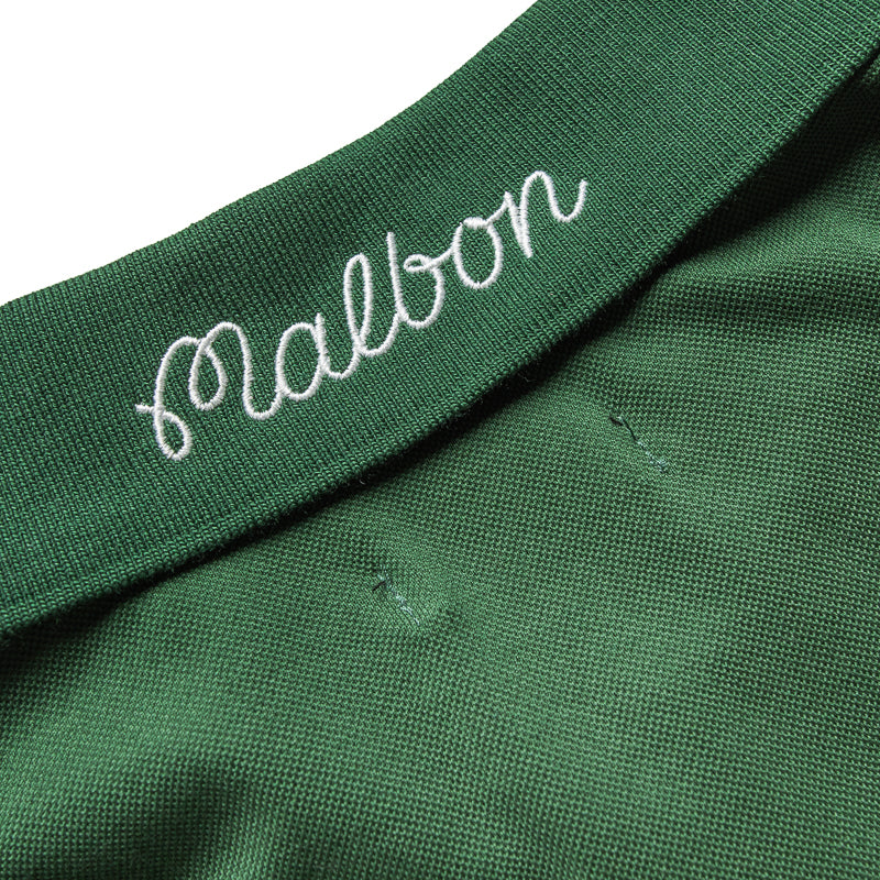Malbon Golf Tiger Buckets Polo Shirt for Men - Premium Performance Hunter Green Polo - Perfect for Golf, Casual Wear & Outdoor Activities