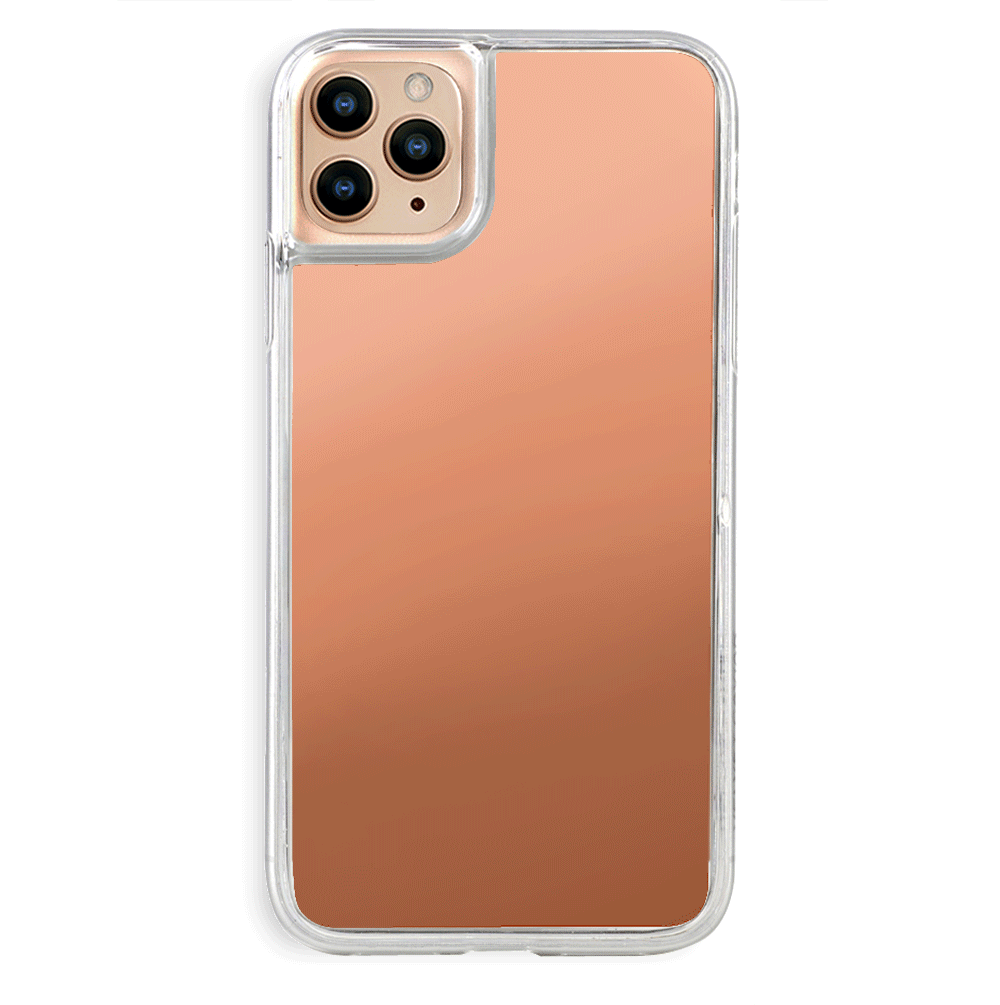 Rose Gold Reflective Mirror iPhone Case - Shatterproof Protective Cover for iPhone 13/14/15 Pro Max - Stylish Glittery Phone Case for Women & Girls - Perfect for Parties, Selfies & Night Out Accessories