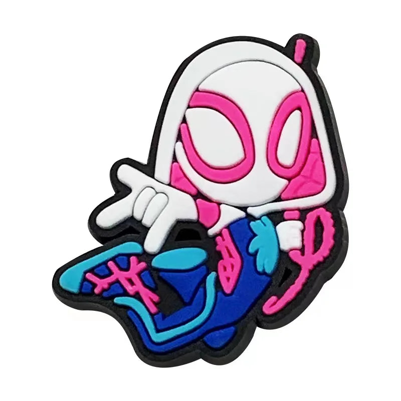 Disney Marvel Superhero PVC Shoe Charms - Cute Cartoon DIY Sandals Accessories for Clogs Decorations, Kids Gifts for Boys | Perfect for DIY Sandals, Crocs, and Back-to-School Crafts