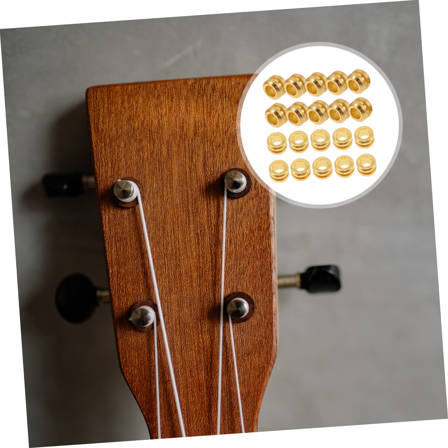 SUPVOX 100pcs Guitar Tail Beads - Metal Tail Parts & Guitar Accessories for Folk Guitar String Replacement - Durable Guitar Components for String Repair & Maintenance - Perfect for Musicians & Guitar Enthusiasts
