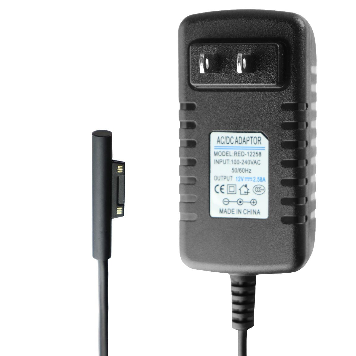 12V 2.58A AC/DC Power Adapter Wall Charger - 3.5ft Cable with Red & Black Options - Perfect for LED Strips, CCTV Cameras, Routers & Home Electronics