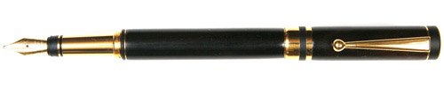 Lanier Elite Fountain Pen with 24kt Gold Trim & Ebony Wood - Luxury Writing Instrument for Professionals, Gifts & Collectors - Perfect for Signing Documents, Calligraphy & Special Occasions
