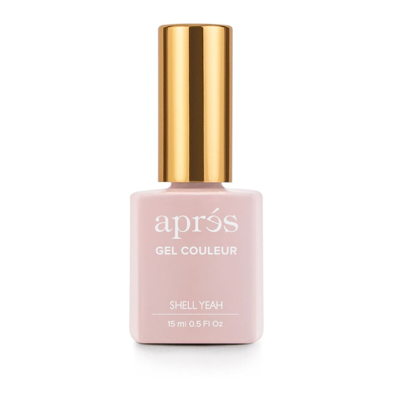 Apres Gel Color Nail Polish - Shell Yeah - Long Lasting Gel Nail Polish Kit for Salon & Home Manicure - Perfect for Nail Art, French Tips & Special Occasions
