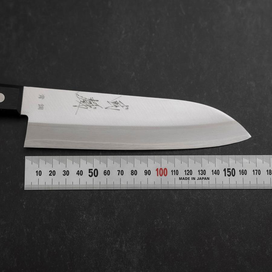 Premium Santoku Knife 165mm - Japanese Blue Steel #2 with Polished Western Handle - Ideal for Slicing, Dicing & Precision Cooking