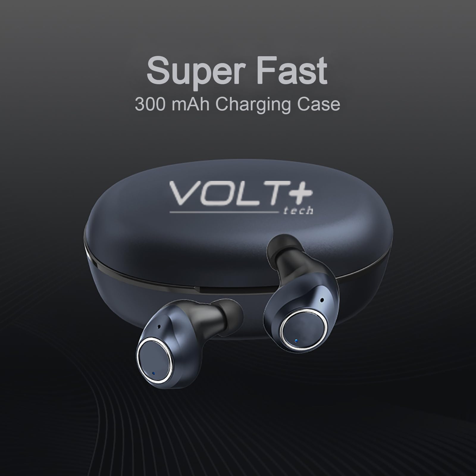 OnePlus 9RT 5G Compatible Wireless Bluetooth Earbuds V5.0 with Charging Case - Noise Cancelling in-Ear Headphones for Gym, Running & Travel (Black)