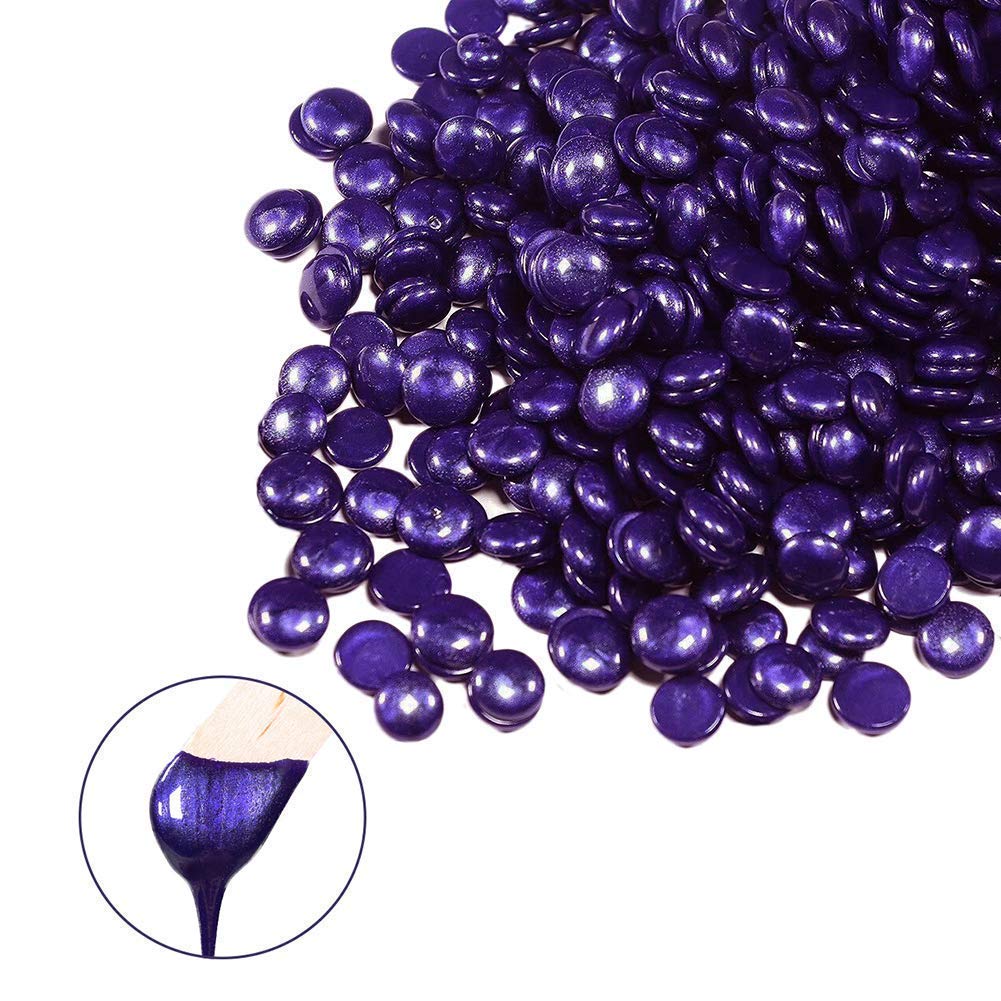 Angelie Hard Wax Beans for Painless Hair Removal - Brazilian Waxing Kit for Face, Eyebrows, Back, Chest, Bikini & Legs - At-Home Hair Removal Wax for Women (100g) - Perfect for Salon-Quality Smooth Skin at Home