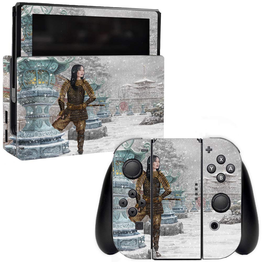 MightySkins Protective Vinyl Decal Wrap Cover for Nintendo Switch - Snow Fall Design | Durable, Easy to Apply & Remove | Made in USA | Perfect for Gaming, Travel & Customization