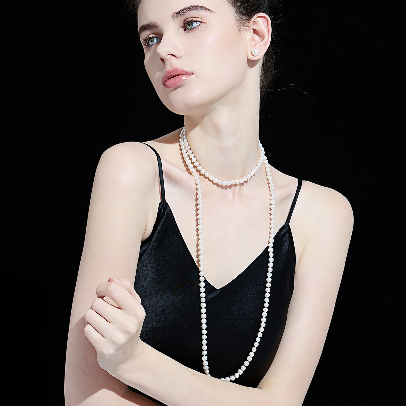 1.2 Meter Long Freshwater Pearl Necklace WN00437 - Elegant & Timeless Jewelry for Women, Bridal, Party & Special Occasions