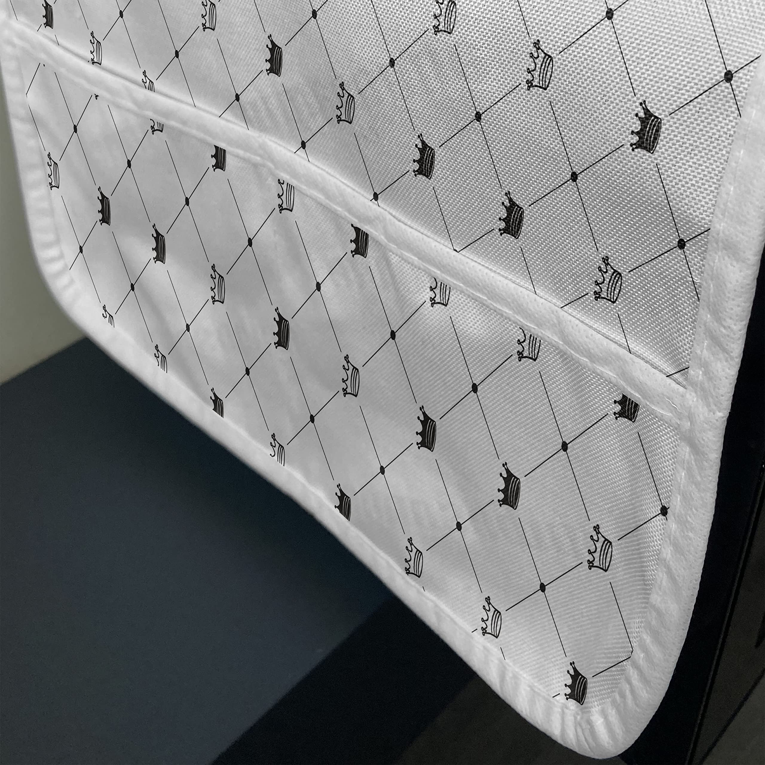 Ambesonne Abstract Microwave Oven Cover - Waterproof Kitchen Organizer with Pockets, 36