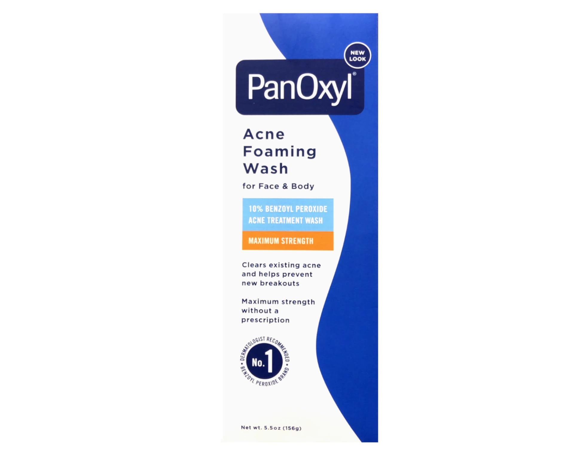 PANOXYL Acne Foaming Wash 5.5 oz - 2 Pack | Benzoyl Peroxide 10% Maximum Strength Acne Treatment | For Face & Body | Gentle Cleanser for Oily & Sensitive Skin | Helps Prevent Breakouts & Blackheads | Daily Skincare Routine for Teens & Adults