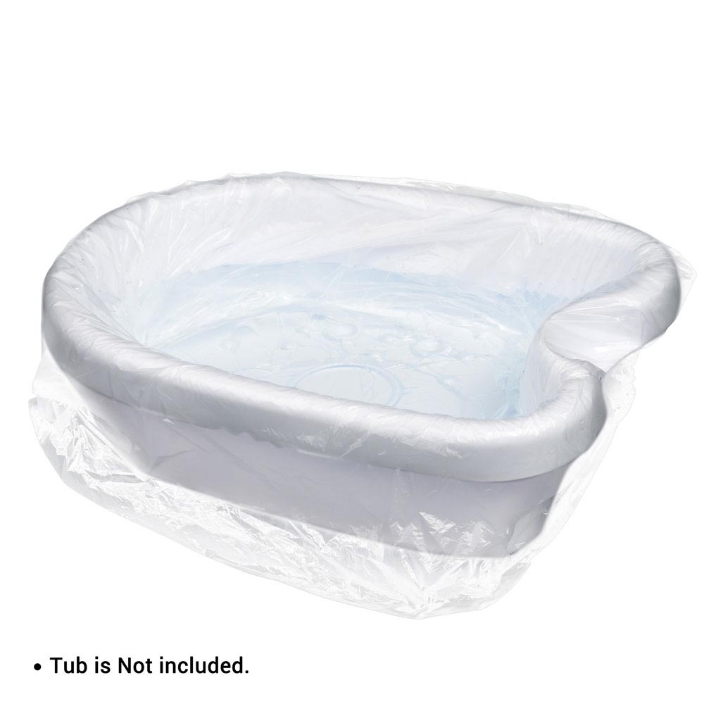 TheLAShop 100 Count Disposable Foot Bath Liners for Ionic Detox Foot Spa - Soft & Hygienic Spa Accessories for Home Relaxation & Detox Therapy
