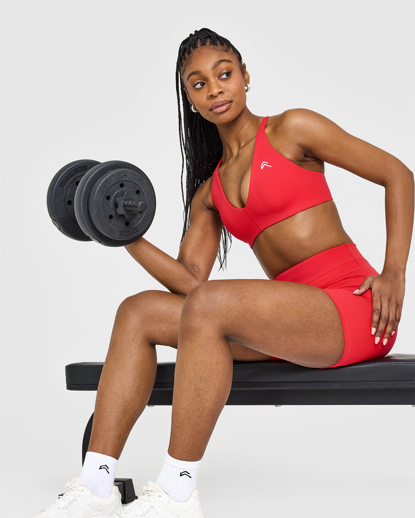 Unified Micro Bralette - Seamless Sports Bra for Women | Muscle Mommy Red | Perfect for Yoga, Gym & Active Lifestyle