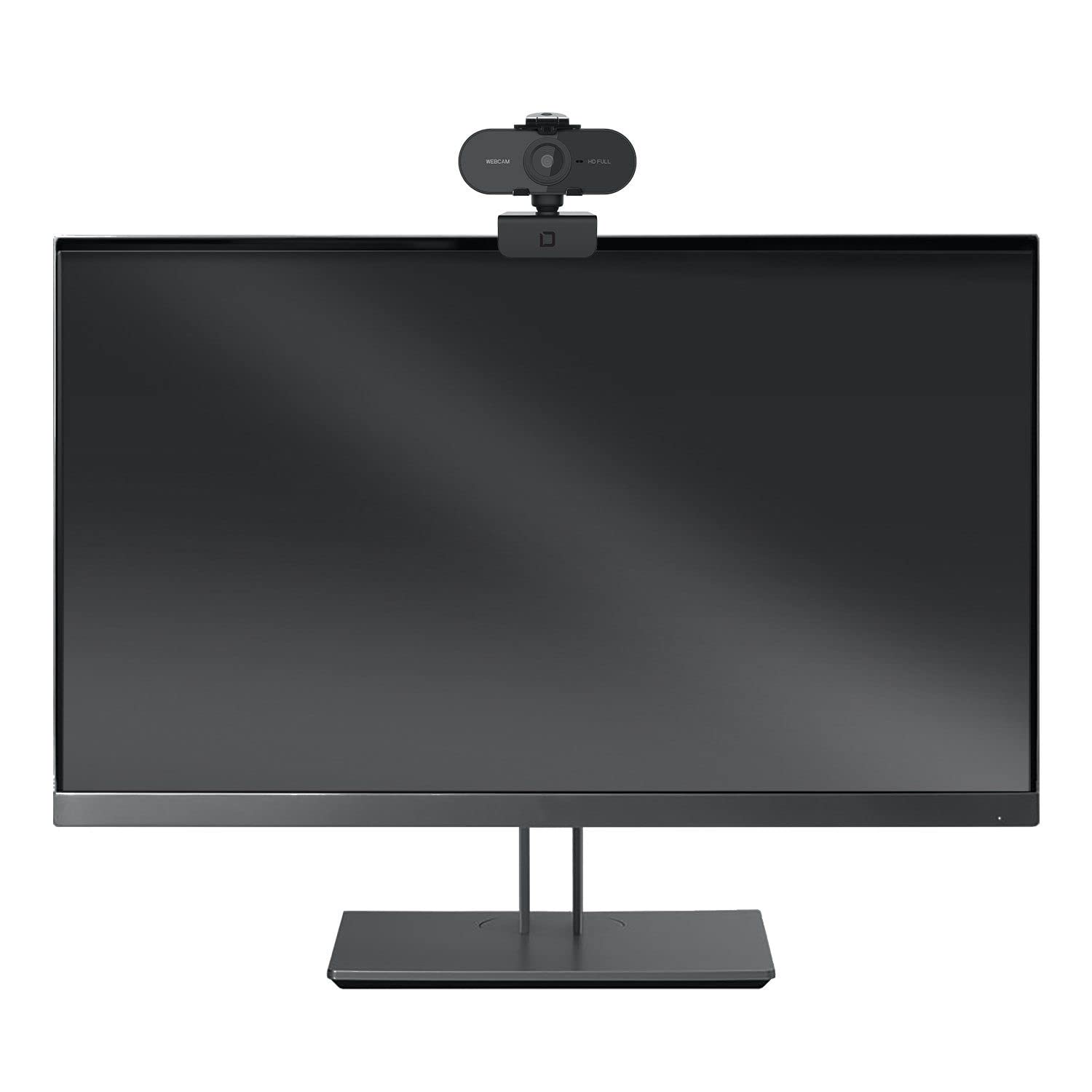 Dicota D31841 Full HD 1080p Webcam with USB 2.0 - Black - Ideal for Video Conferencing, Online Classes & Streaming