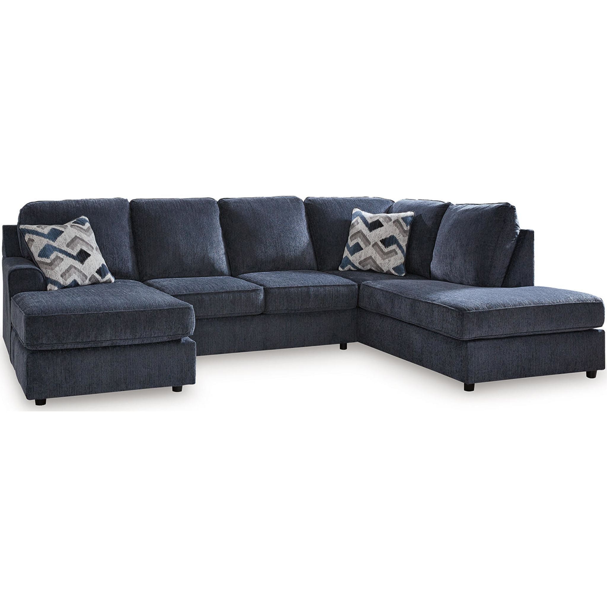 Albar Place 2-Piece Sectional Sofa with Chaise Lounge - Modern L-Shaped Couch for Living Room, Apartment & Small Spaces