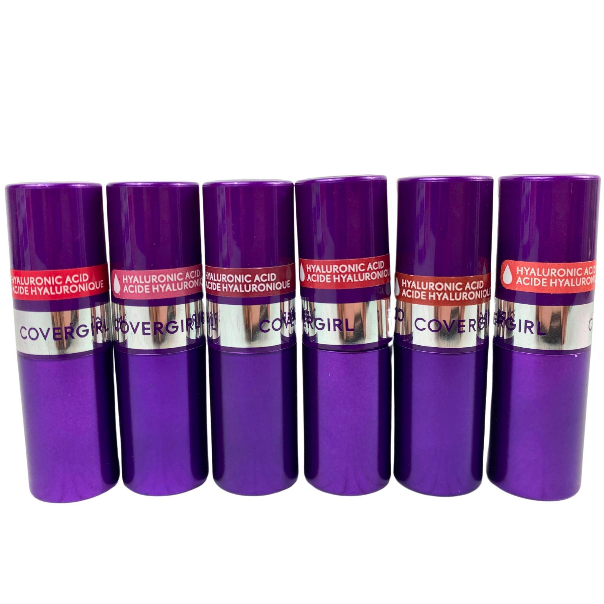 Covergirl Hyaluronic Acid Lipstick 0.14OZ (60 Pcs Bulk Set) - Hydrating, Long-Lasting Lip Color for Daily Wear, Parties & Special Occasions