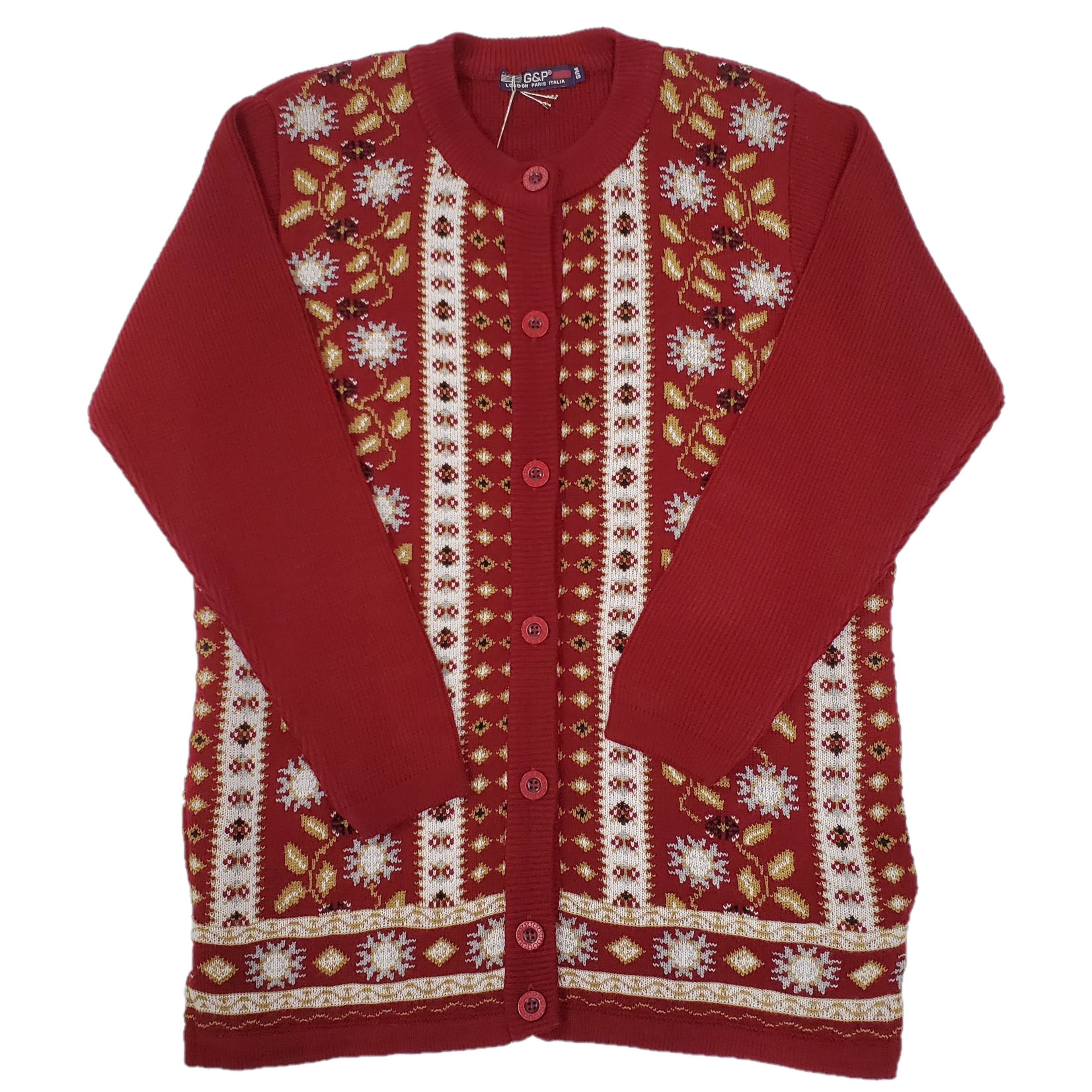 Women's Floral Knit Button-Up Cardigan Sweater - Cozy & Stylish for Fall, Winter, Office Wear & Casual Outfits