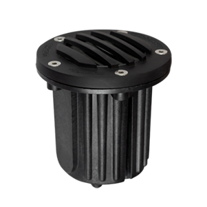 Black Diamond MR16 Grate Top Well Light with MR16 Socket - Dimmable LED Landscape Lighting for Garden, Pathway, and Outdoor Decor