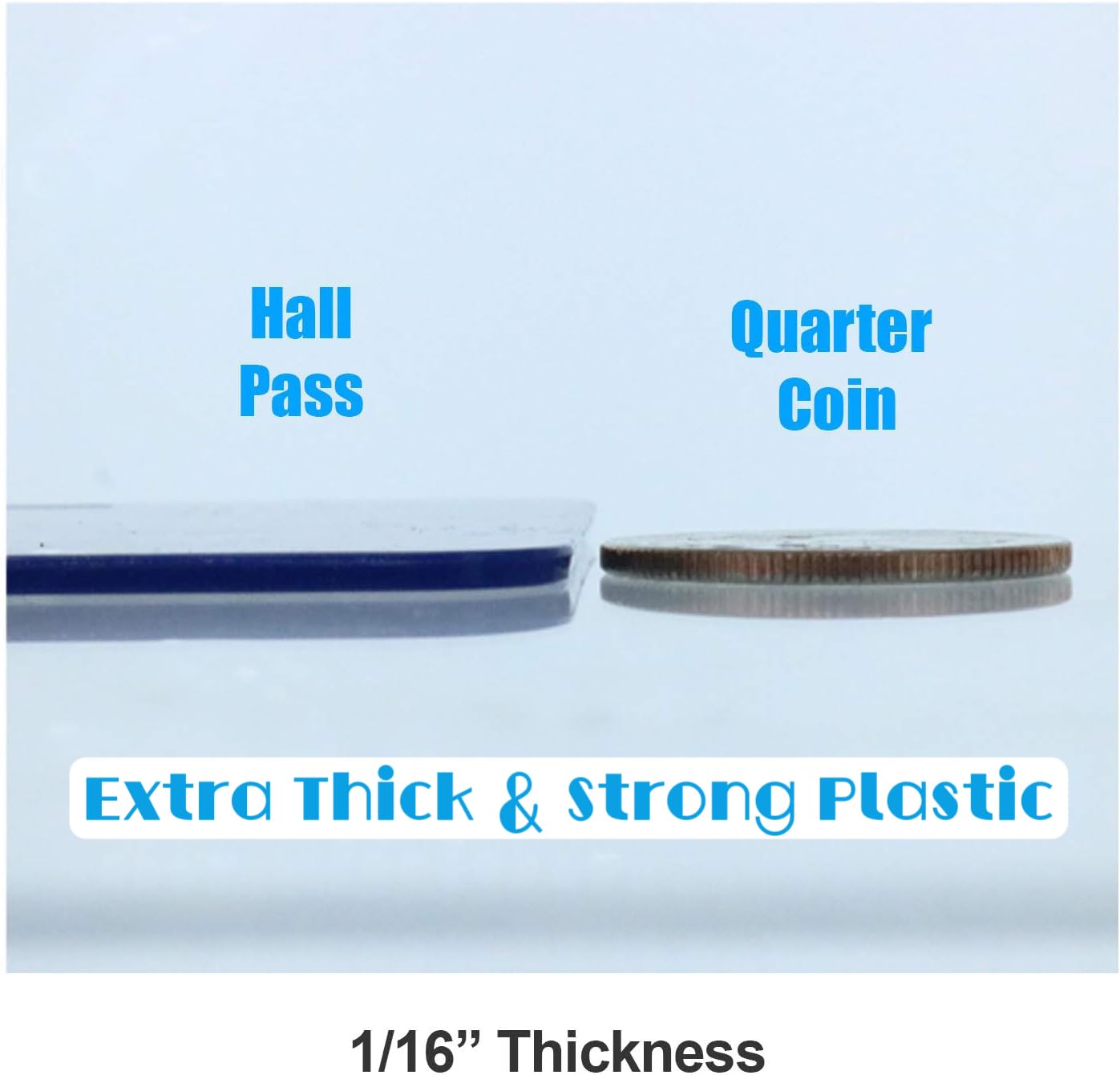 Hall Pass Lanyards (12 Pack) for School & Office Use