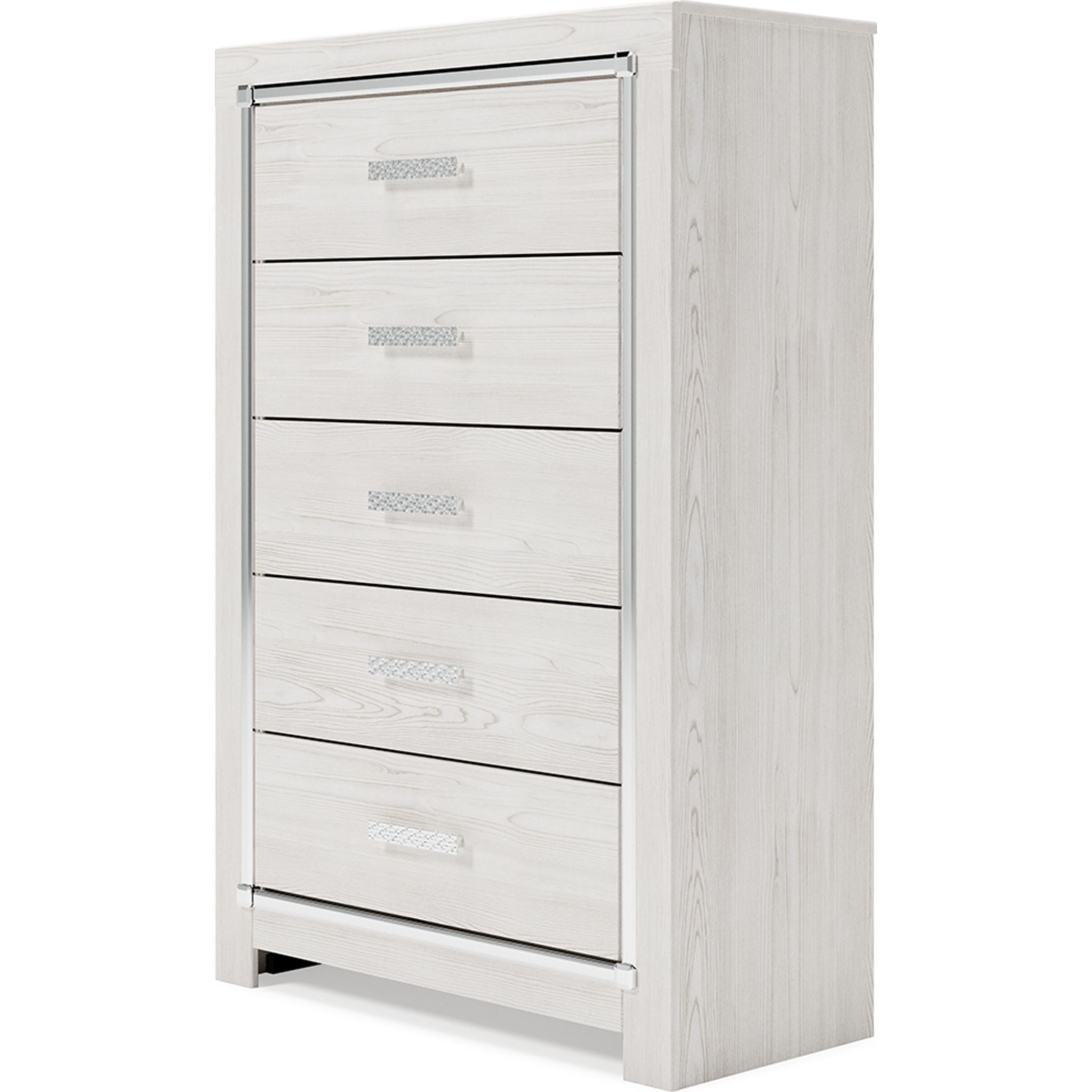 Altyra White Chest - Stylish and Durable Storage Solution for Bedroom, Living Room, or Office Organization