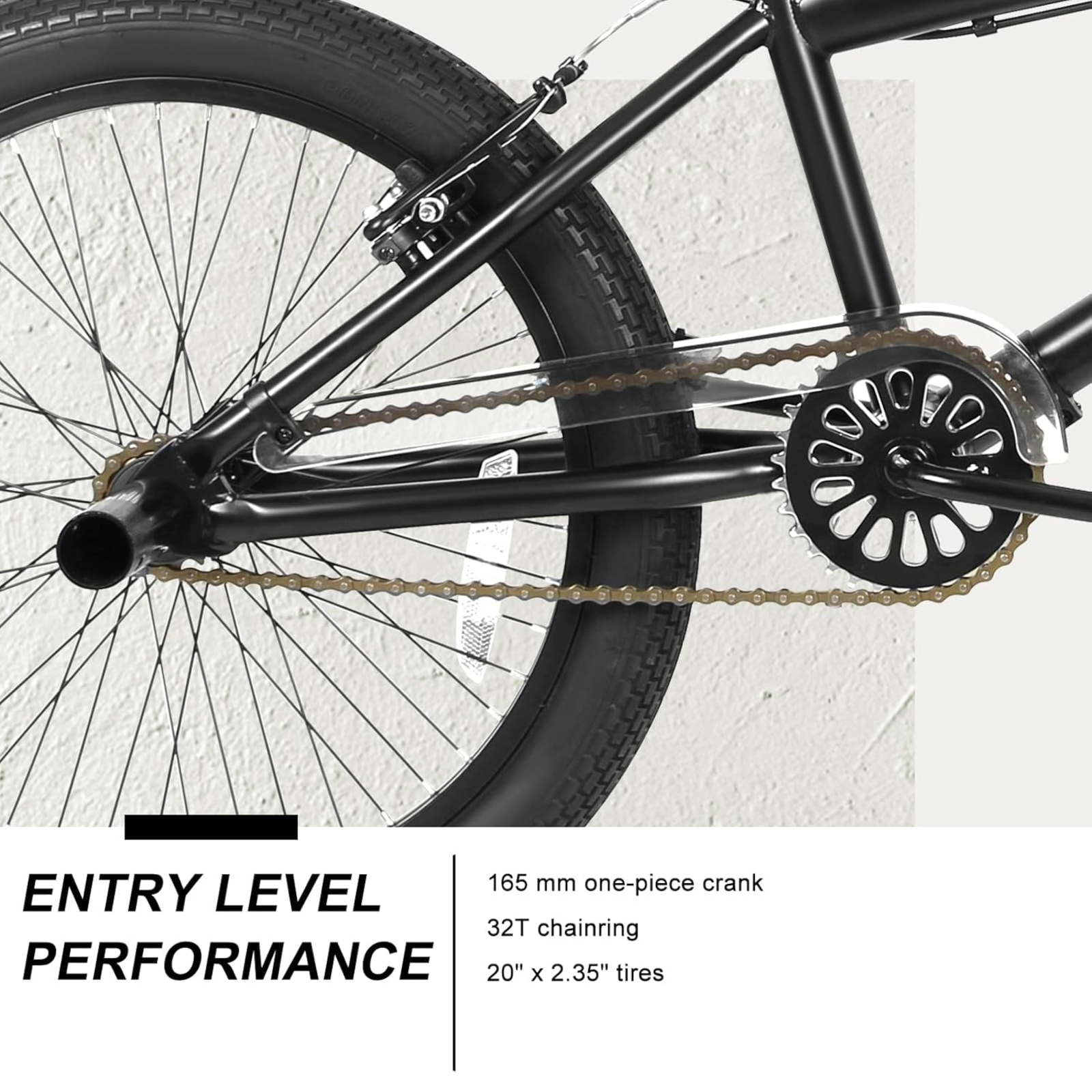 WEIZE 20 Inch Freestyle BMX Bike for Kids & Adults - Hi-Ten Steel Frame, 360° Rotor, 4 Pegs Single Speed Trick Bicycle - Perfect for Beginners to Advanced Riders - Great for Street Riding, Skate Parks & BMX Stunts