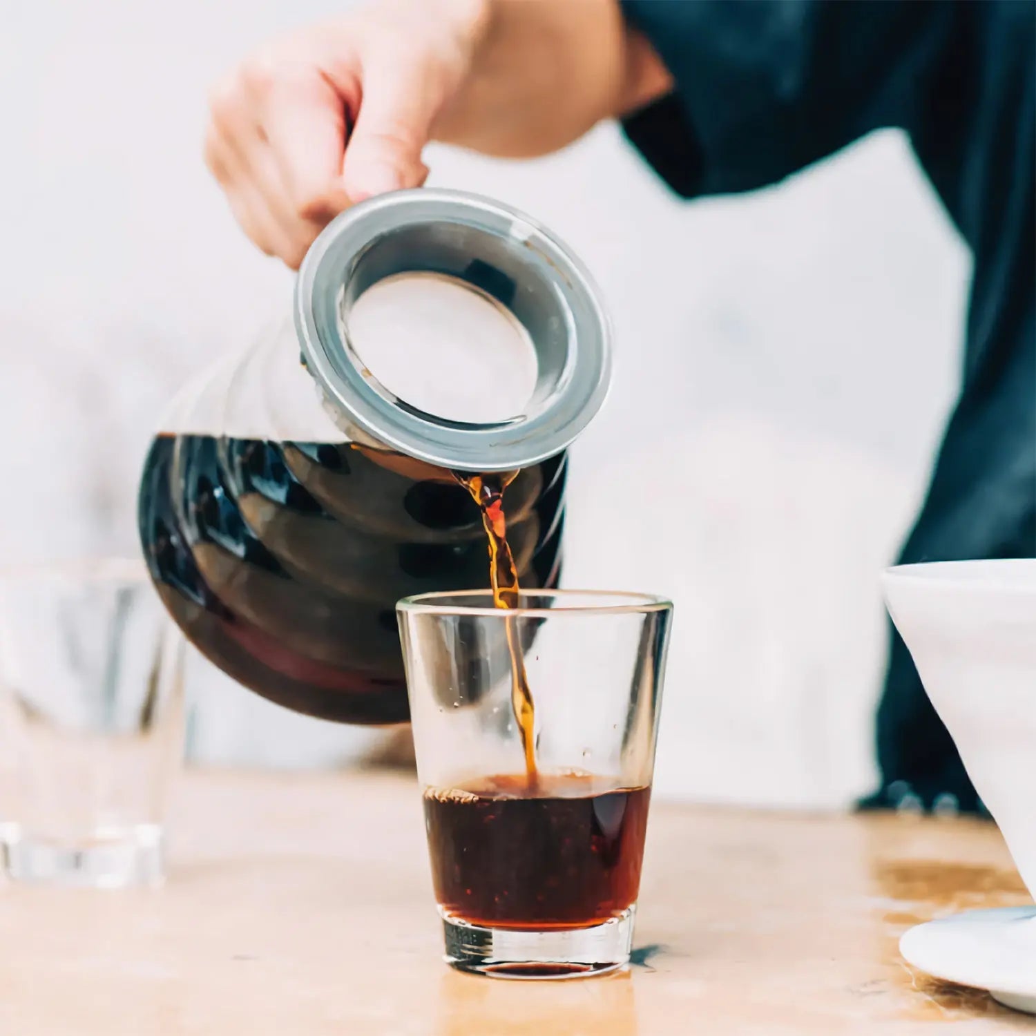 Hario V60 Heat Resistant Glass Coffee Server - Clear Dripper Carafe for Pour Over Coffee Brewing - Perfect for Home Baristas & Specialty Coffee Lovers
