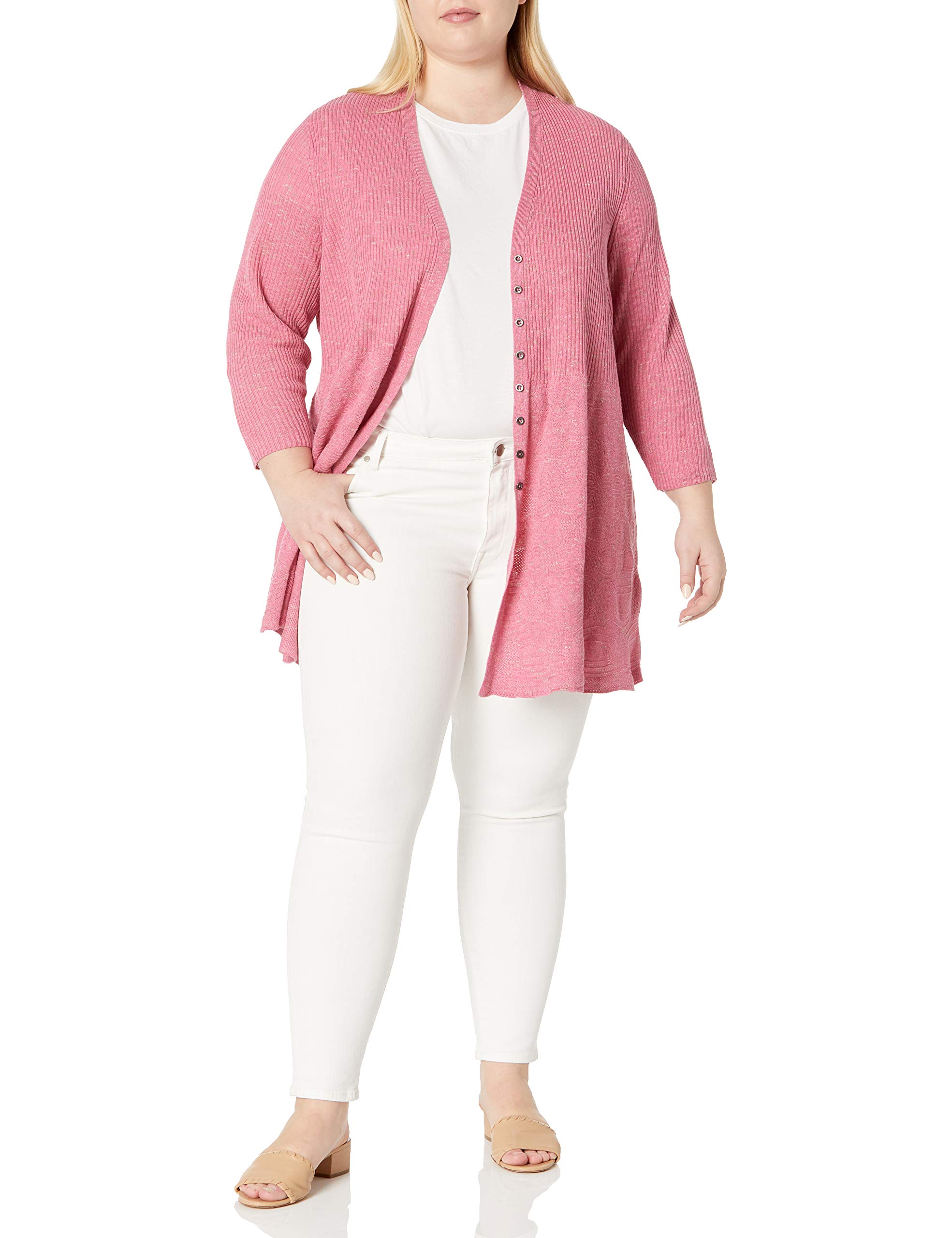 NIC+ZOE Women's Twirl Cardigan - Soft Knit Long Sleeve Open Front Sweater for Casual Wear & Office Outfits