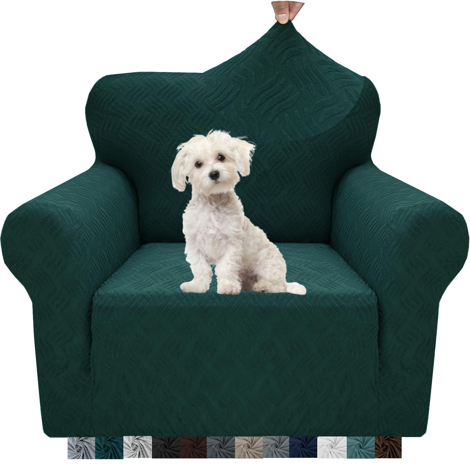 JIVINER Stretch Armchair Slipcover - 1 Piece Sofa Couch Cover (31