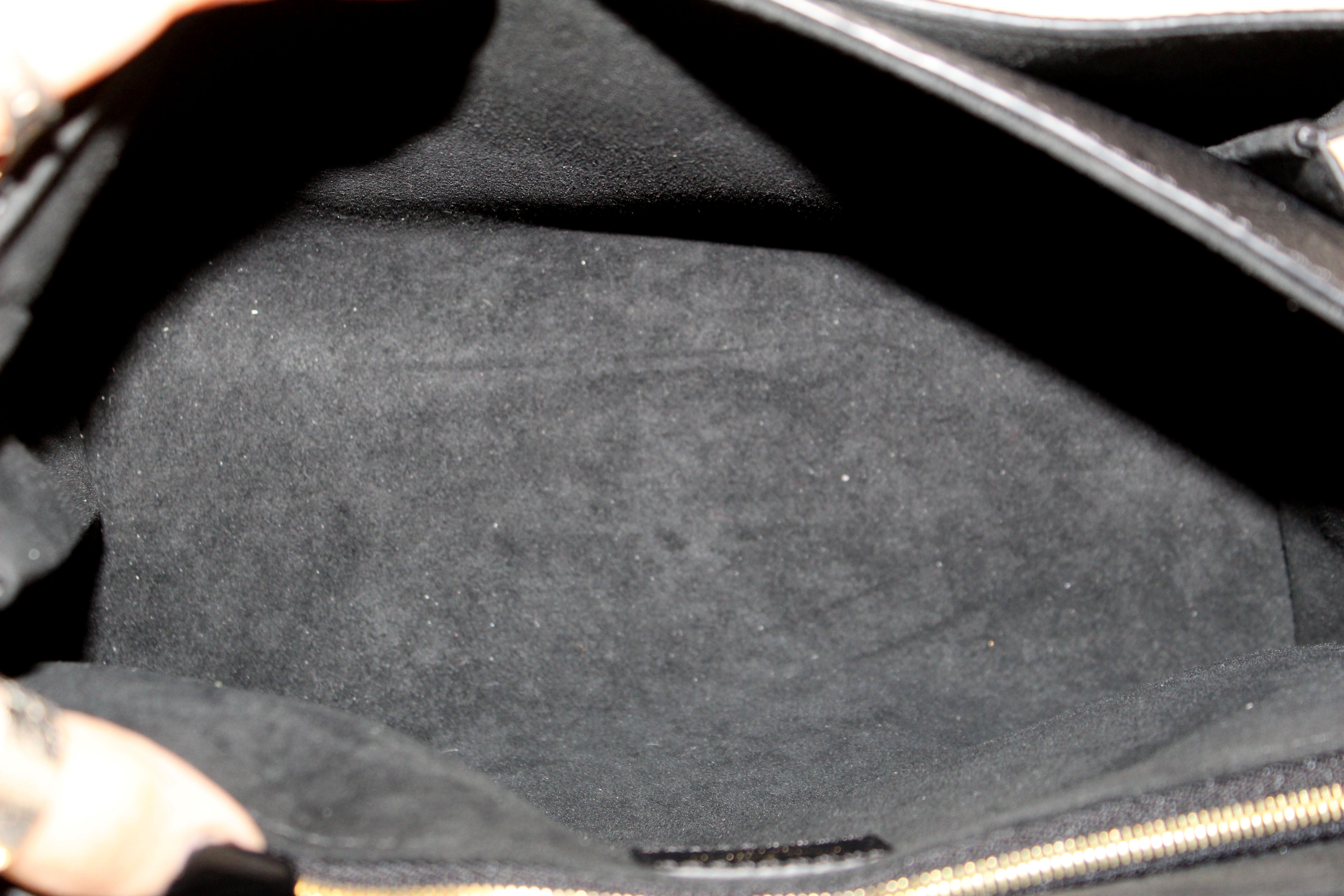 Authentic Louis Vuitton Black Monogram Empreinte Leather Vavin PM Shoulder Bag for Women | Luxury Designer Crossbody Purse | Perfect for Work, Travel & Evening Events