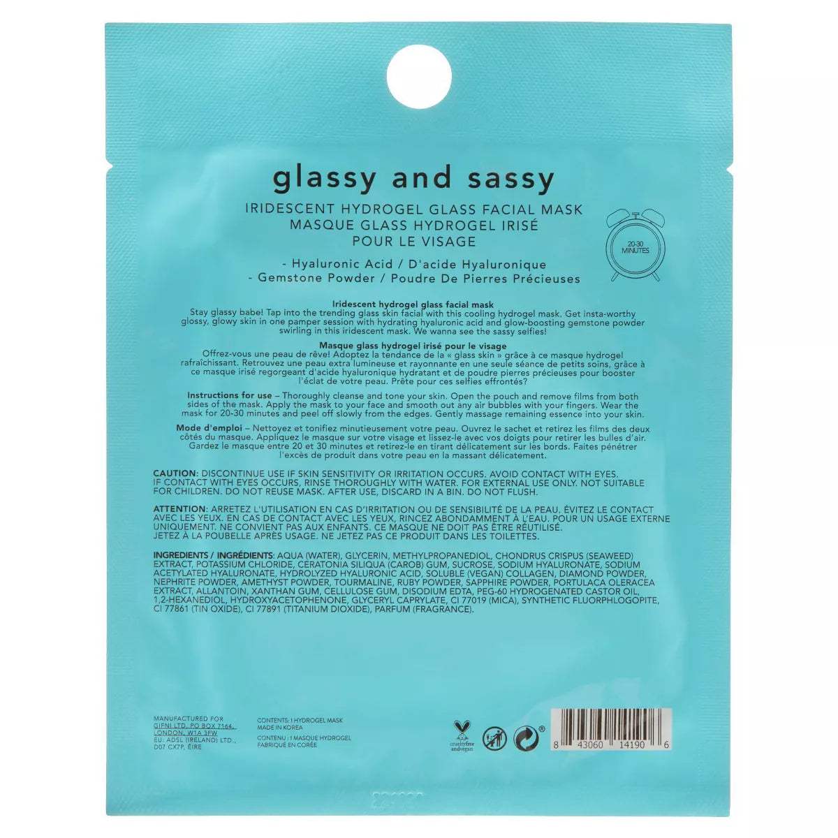 Holler and Glow Glassy & Sassy Sheet Mask - Hydrating Facial Mask for Glowing Skin | Perfect for Spa Night, Self-Care Routine & Skincare Regimen