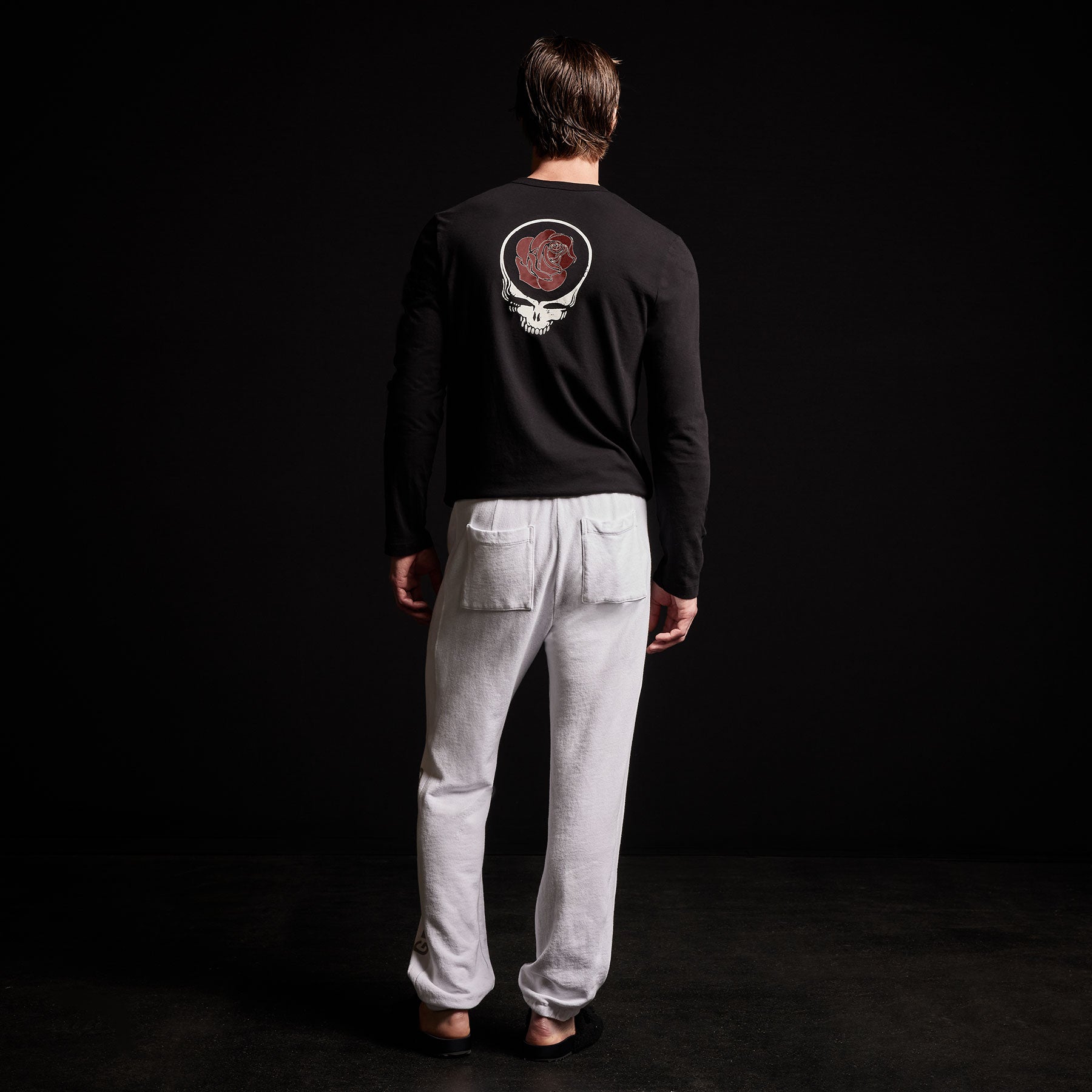 Grateful Dead Sweatpants for Men & Women - Comfortable White and Grey Joggers for Casual Wear, Lounge, Yoga, and Gym