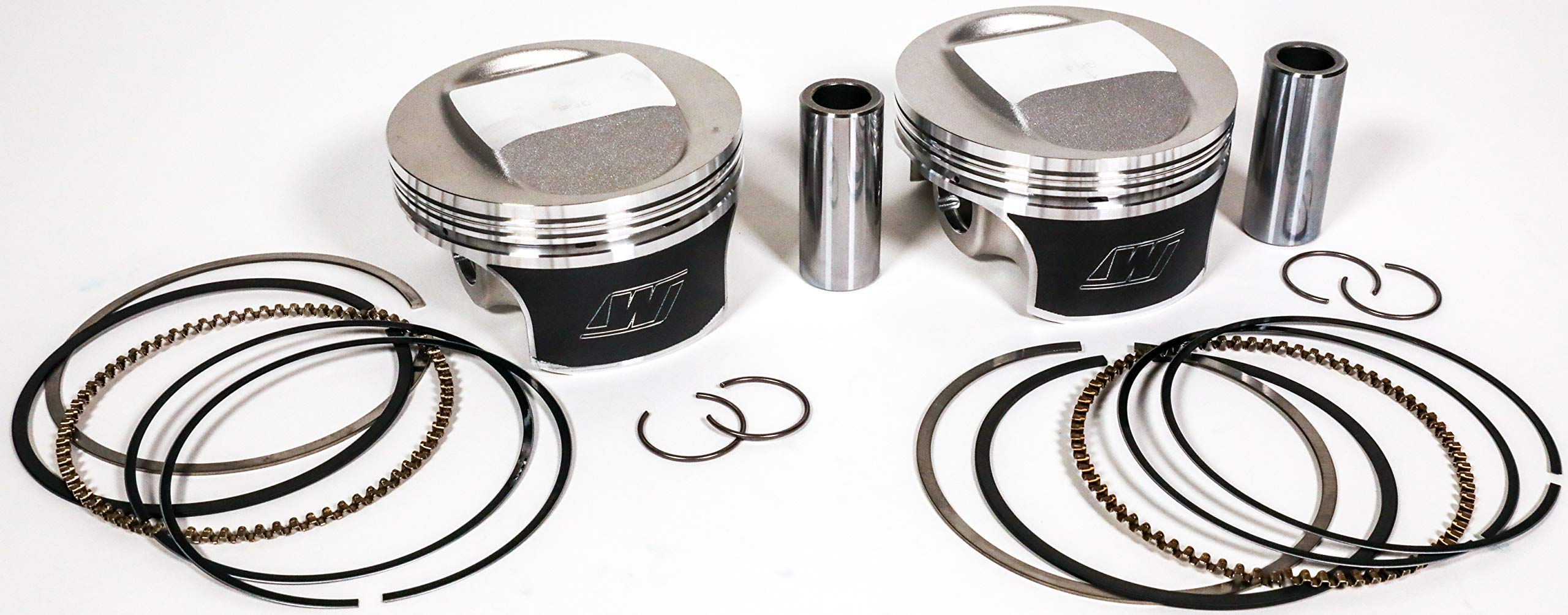 Wiseco K0216P2 Tracker Series Piston Kit - .020in. Oversized, 10:1 Compression, 1030ci - High Performance Replacement for ATV, Dirt Bike & Off-Road Vehicles