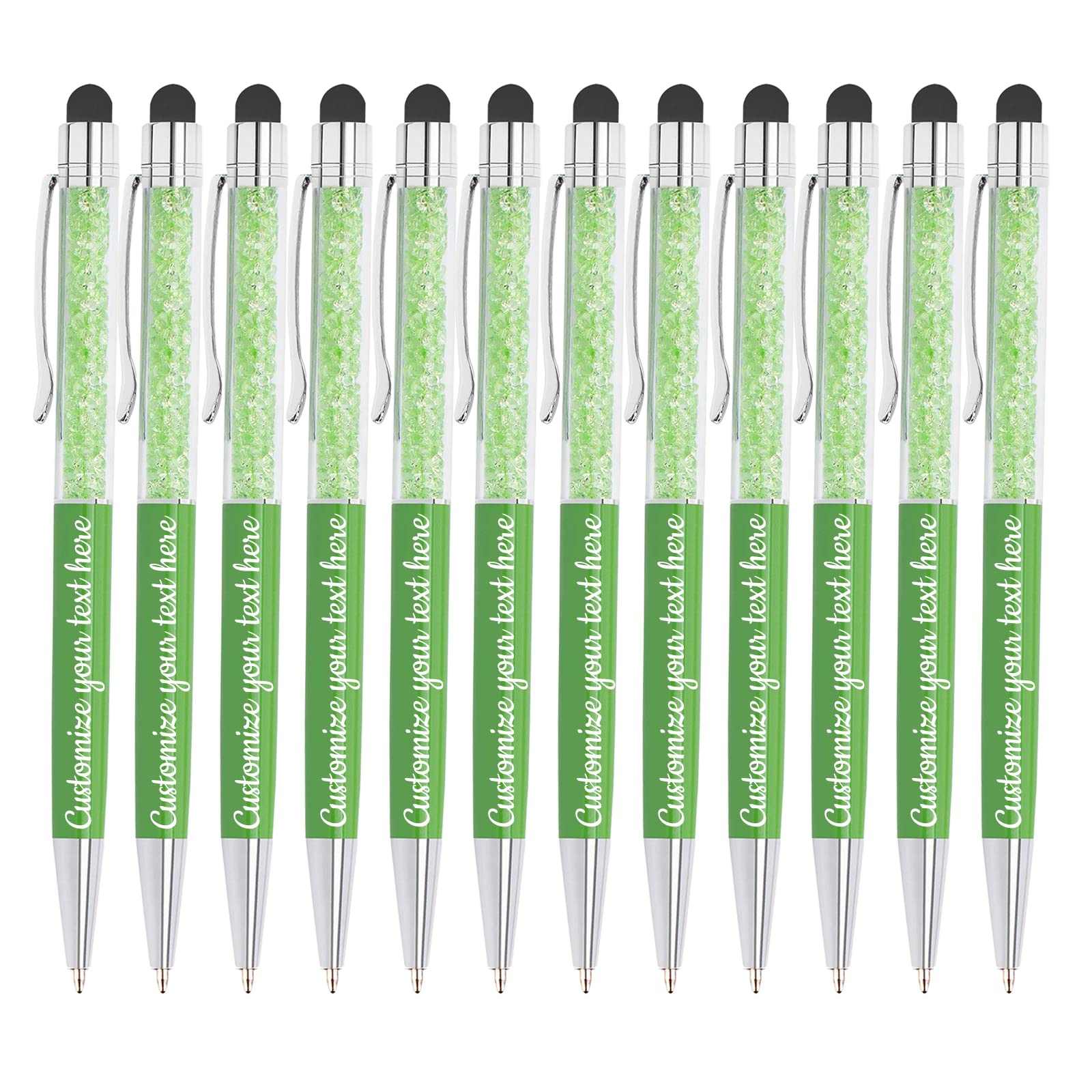 Custom Engraved Ballpoint Pens Bulk - Personalized Name & Message Stylus Pen for Business, Office, Graduation - Unique Christmas & Birthday Gifts for Men & Women | Perfect for Corporate Events, Wedding Favors, and Employee Appreciation Gifts